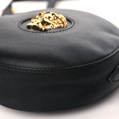 Versace Calfskin La Medusa Round Camera Bag Black 8 of 8