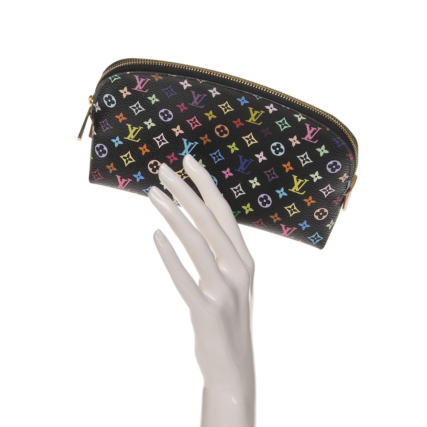 Monogram Multicolor Cosmetic Pouch Black Grenade