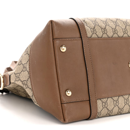 Gucci GG Supreme Monogram Medium Nice Top Handle Dome Bag Brown 9 of 13