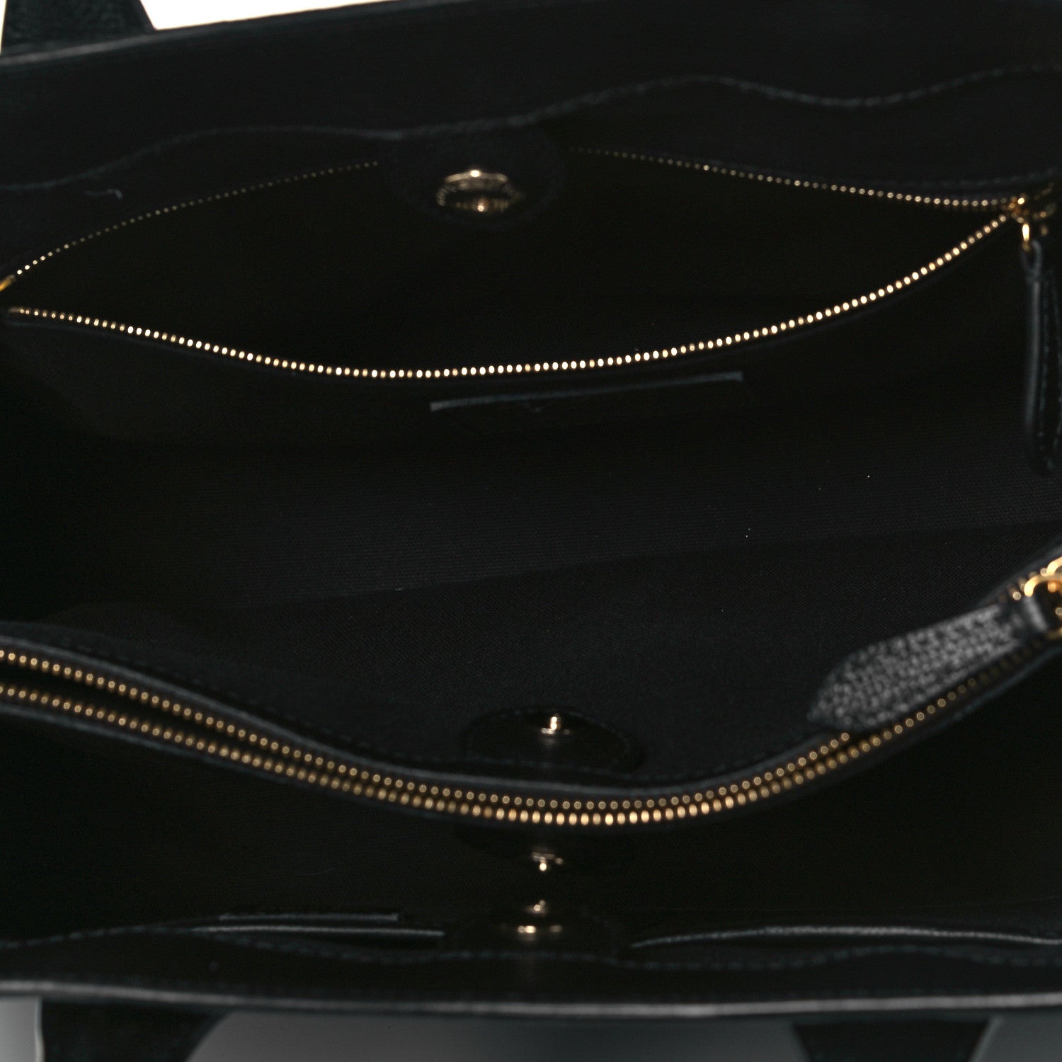 Burberry Grainy Calfskin House Check Large Banner Tote Black 8 of 13