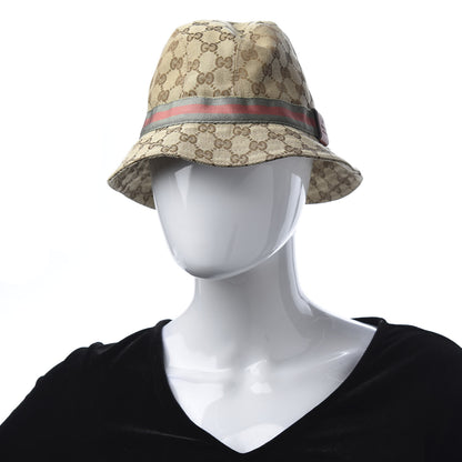 Gucci Monogram Web Bucket Hat M Brown 2 of 7