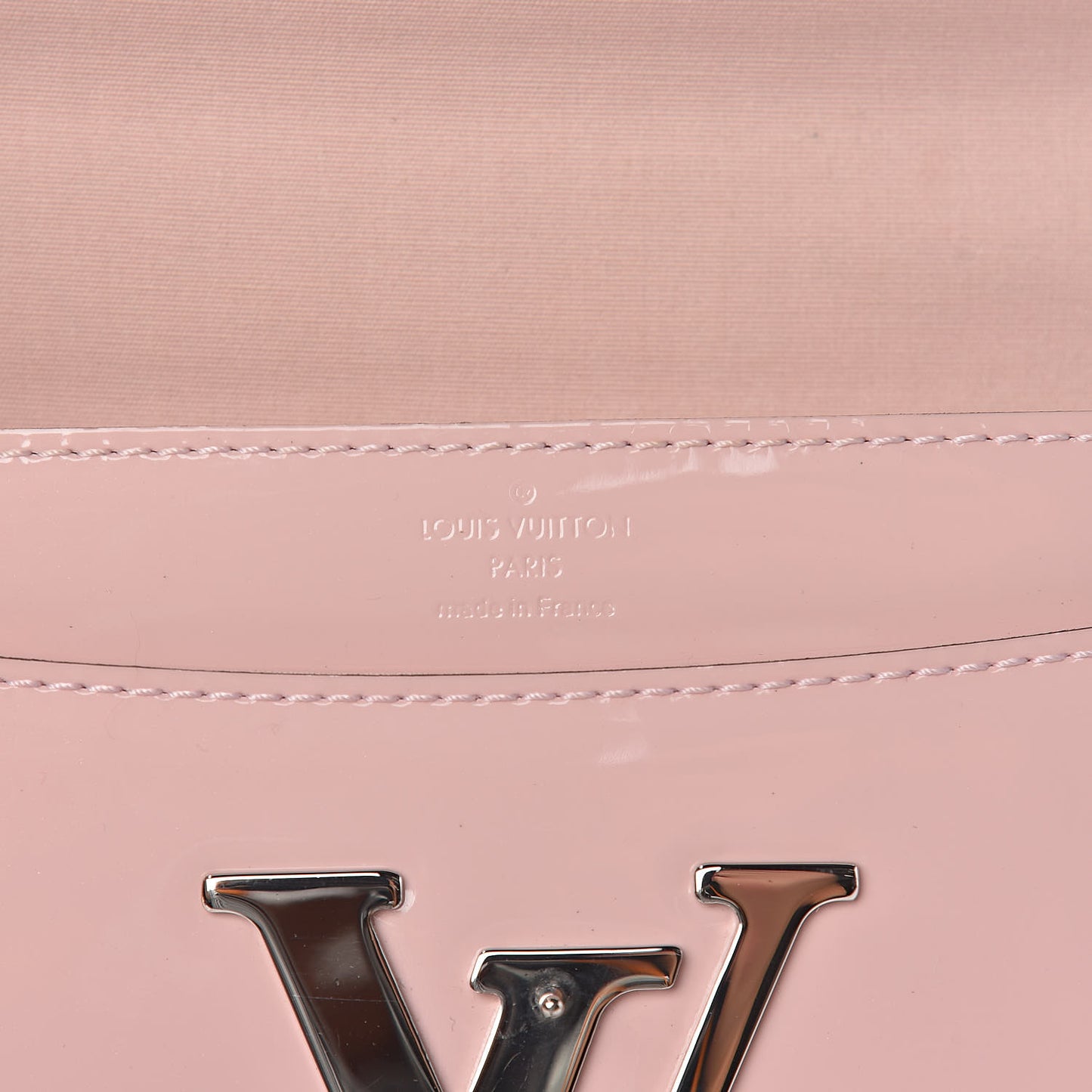 Patent Chain Louise MM Rose Ballerine