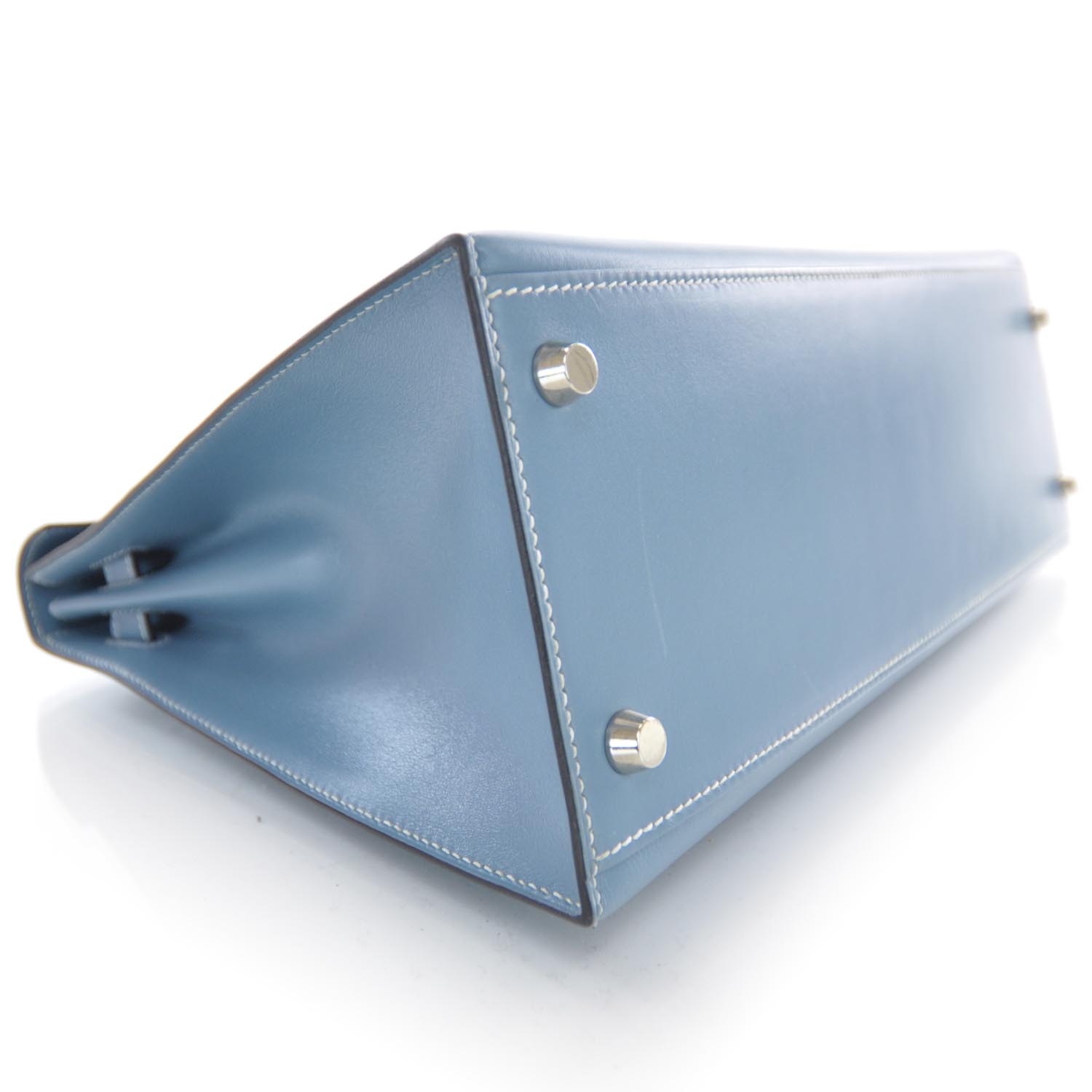 Hermes Box Kelly 32 Blue Jean 3 of 9