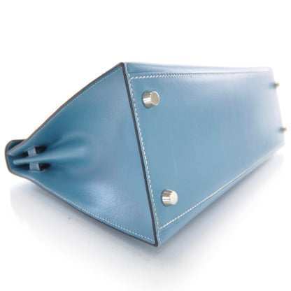 Hermes Box Kelly 32 Blue Jean 3 of 9