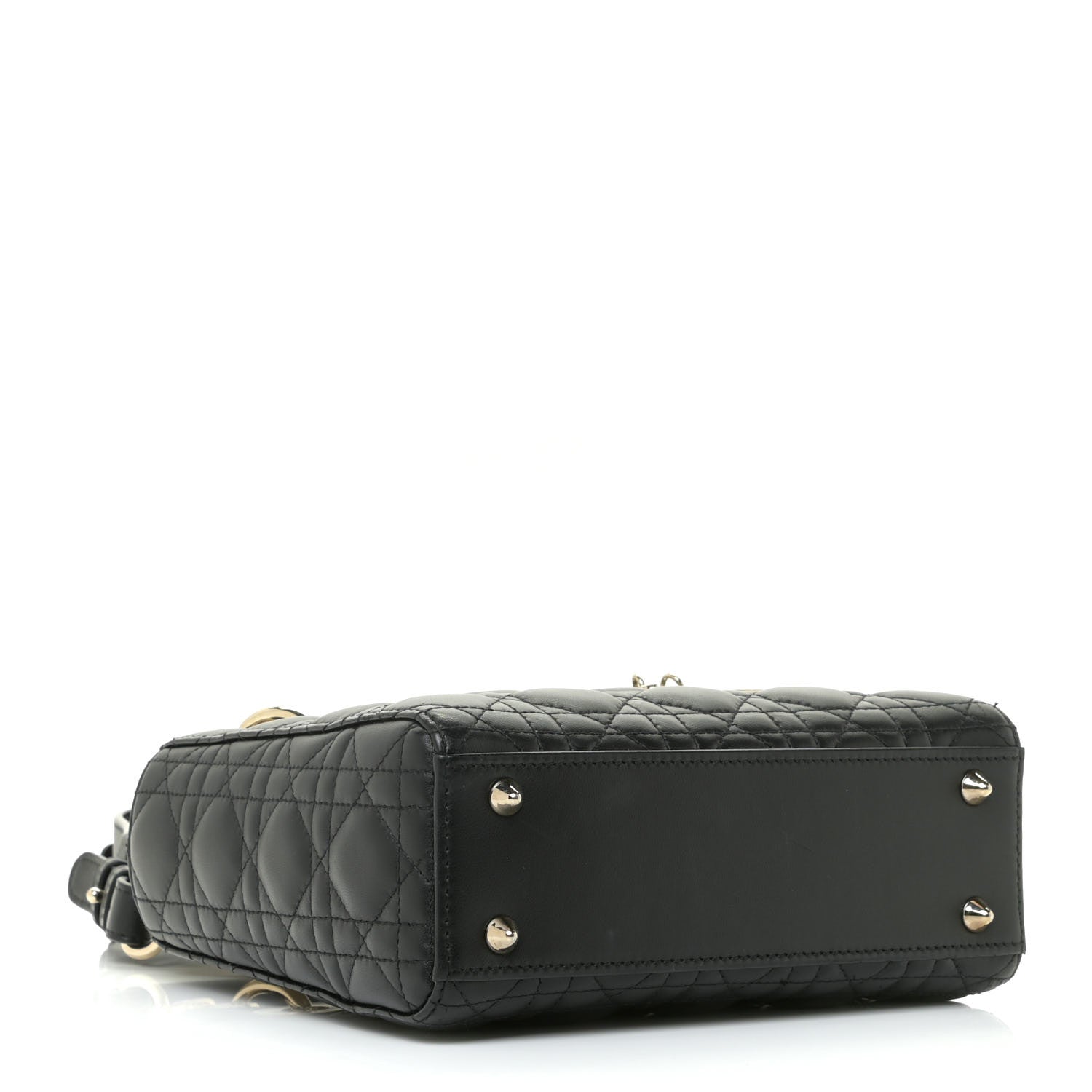 Christian Dior Lambskin Cannage Small My ABCDior Lady Dior Black 4 of 13