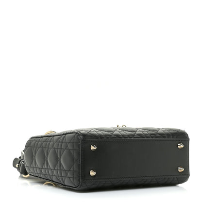 Christian Dior Lambskin Cannage Small My ABCDior Lady Dior Black 4 of 13