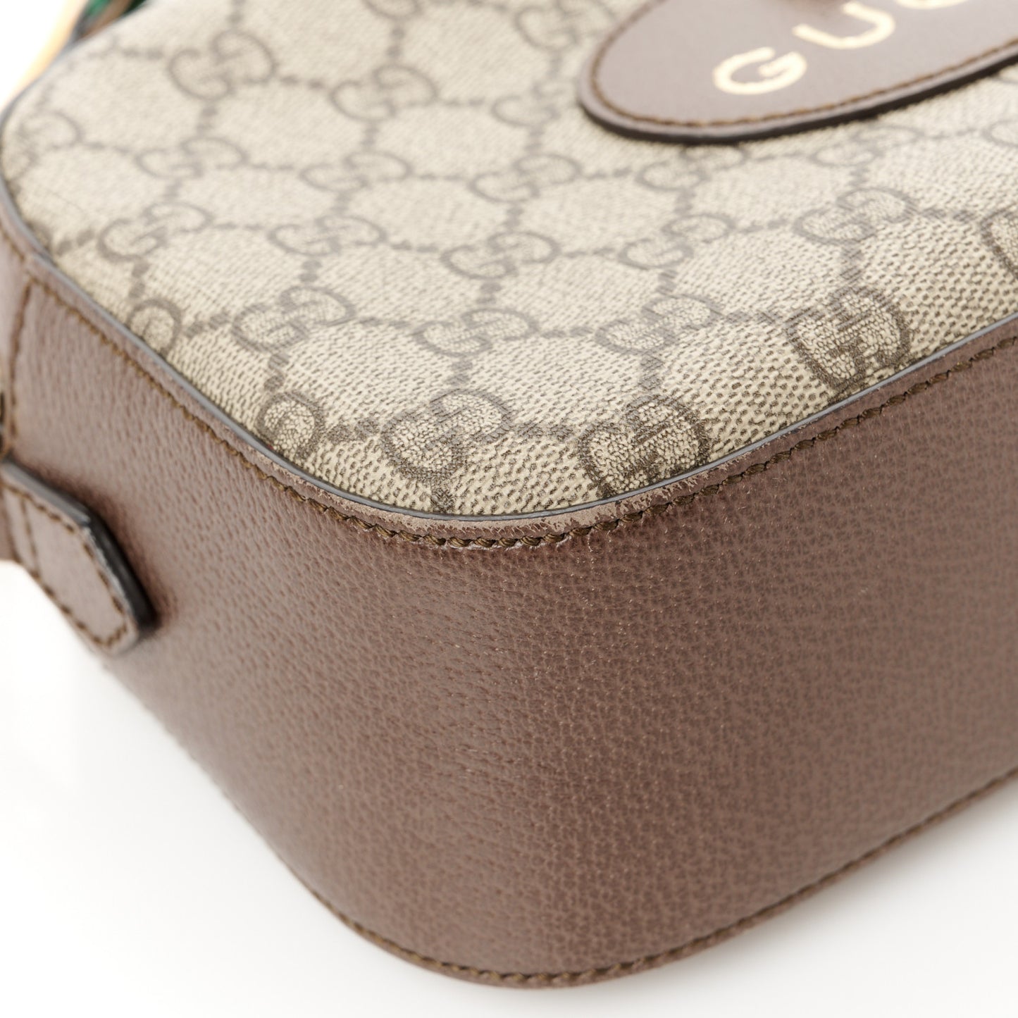 GG Supreme Monogram Web Neo Vintage Shoulder Bag Beige New Acero Crop