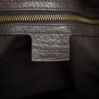 Gucci Guccissima Medium Interlocking Icon Shoulder Bag Dark Brown 6 of 10
