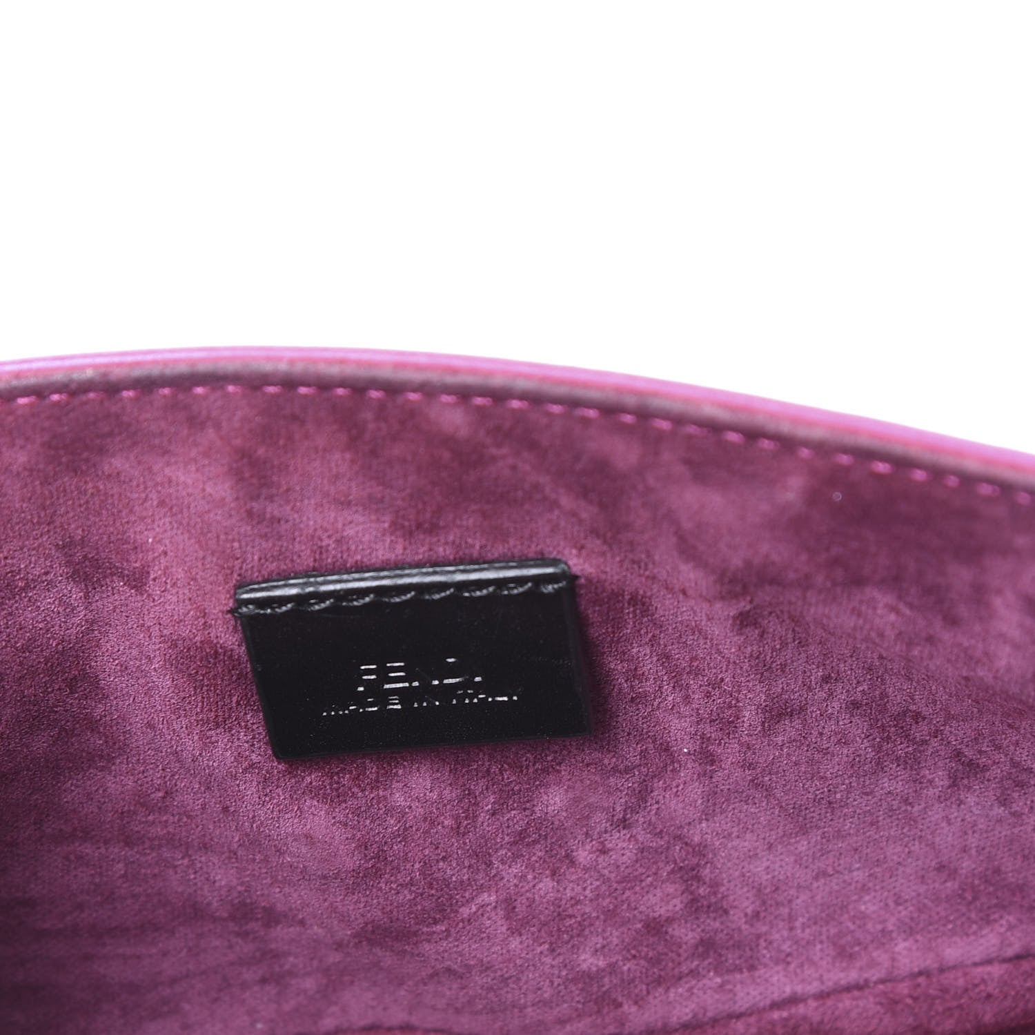 Fendi Shiny Nappa Mini Be Baguette Shoulder Bag Ciclamino 5 of 13