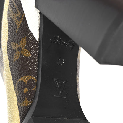 Louis Vuitton X LOL Patent Calfskin Monogram Star Trail Chelsea Ankle Boots 36 Gold Silver 8 of 9