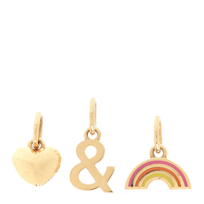 Tiffany 18K Yellow Gold Love and Pride Charm Set of 3 1 of 5