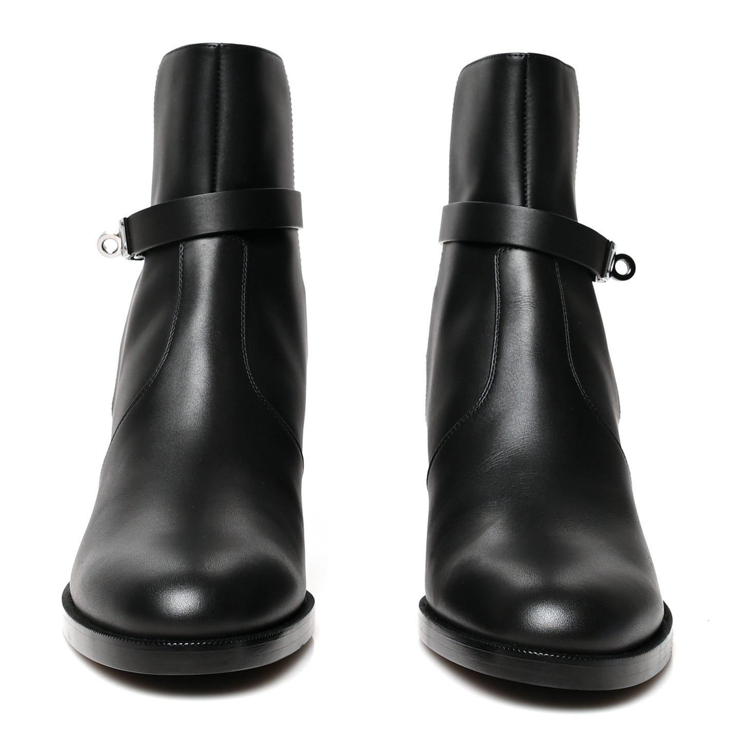 Calfskin Frenchie 50 Ankle Boots 38 Black