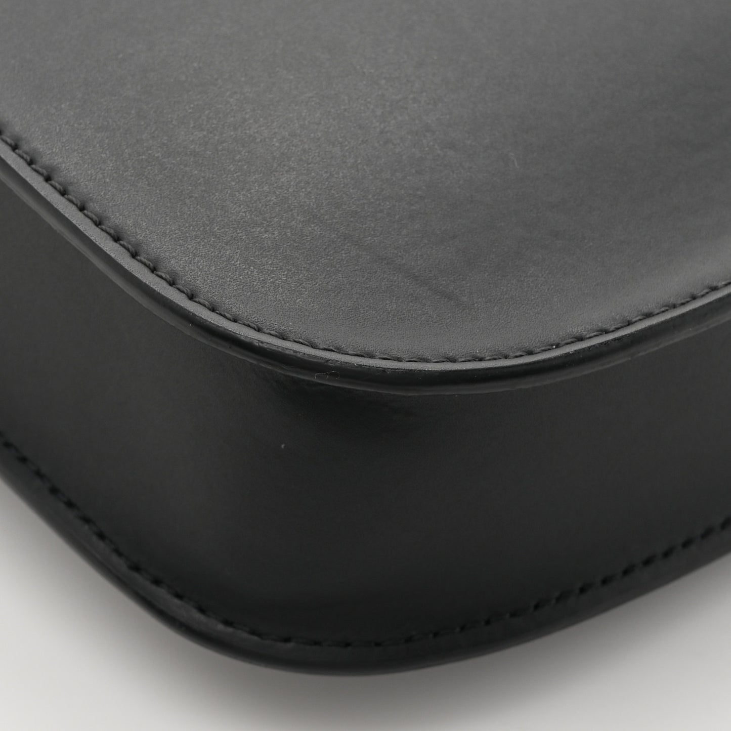 Smooth Calfskin Small Supervee Crossbody Bag Black