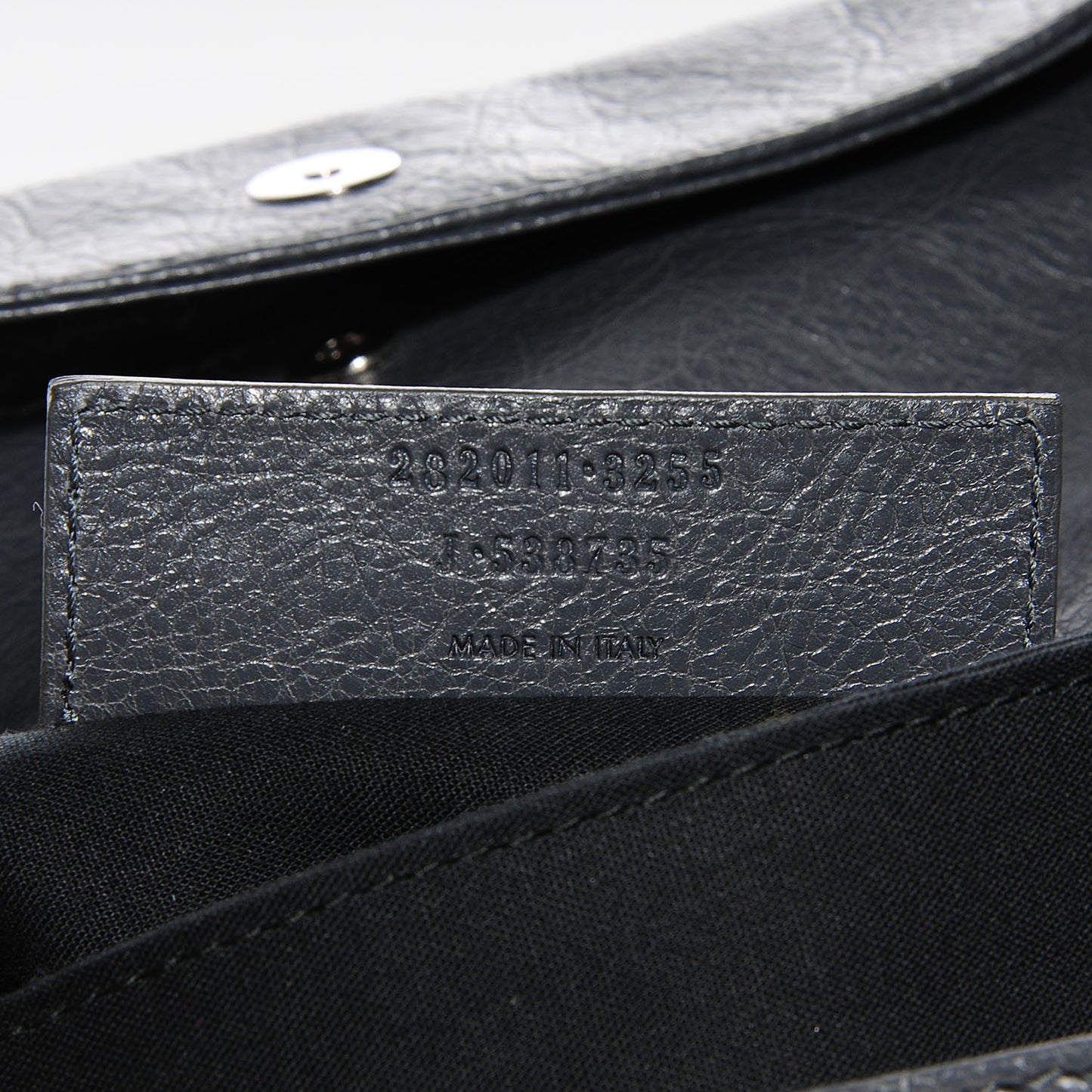 Agneau Giant 12 Silver Hardware Envelope Clutch Gris Tarmac