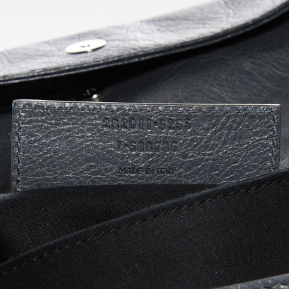 Balenciaga Agneau Giant 12 Silver Hardware Envelope Clutch Gris Tarmac 7 of 10