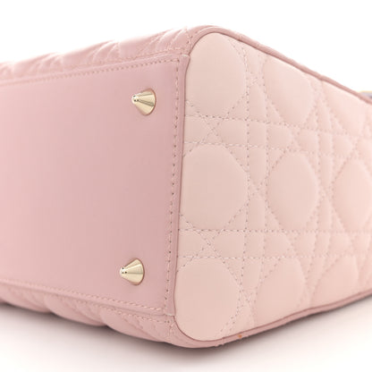 Christian Dior Lambskin Cannage Medium Tri-Color Lady Dior Rose Pale 10 of 14