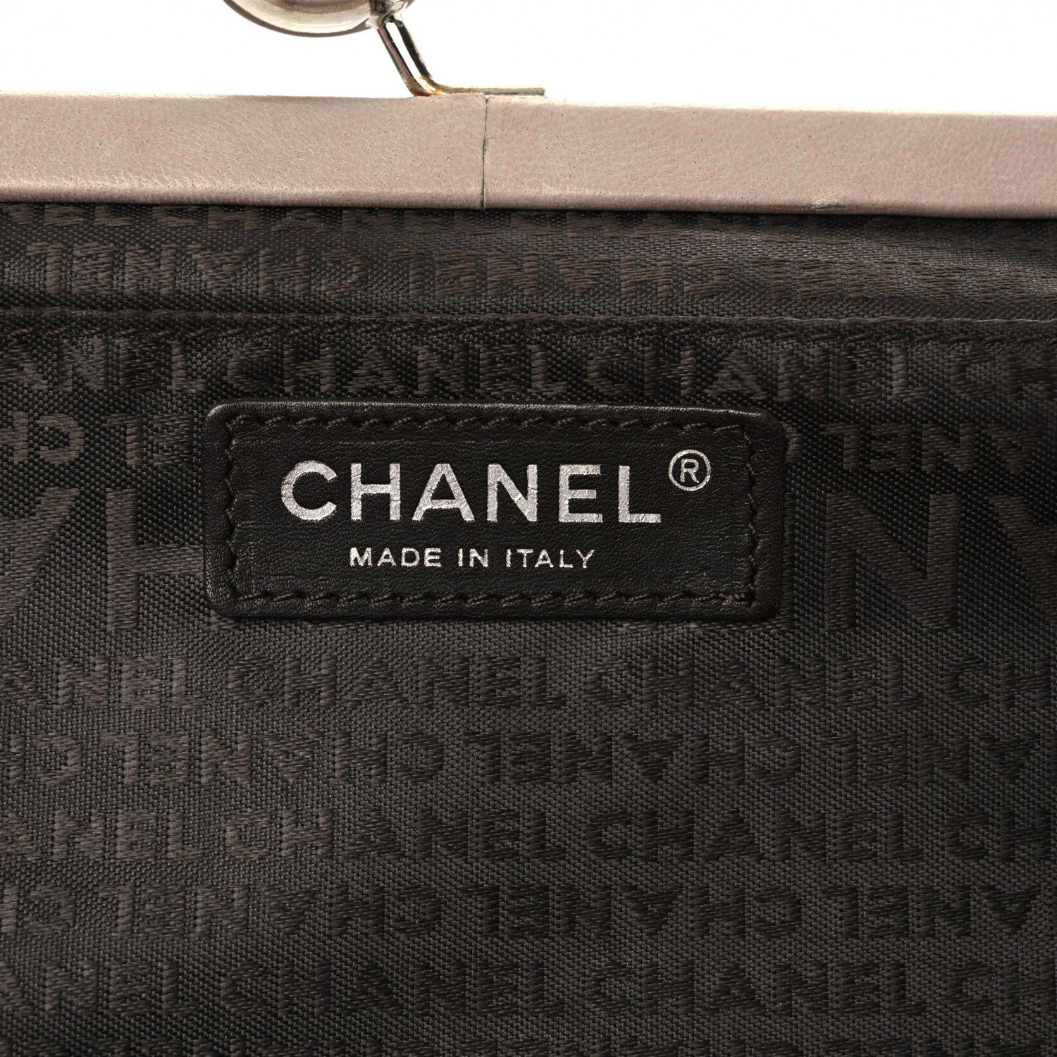 Chanel Lambskin Timeless Kiss Lock Shoulder Bag Beige 6 of 15