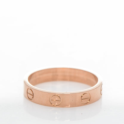 Cartier 18K Pink Gold 4mm LOVE Wedding Band Ring 52 6 3 of 5