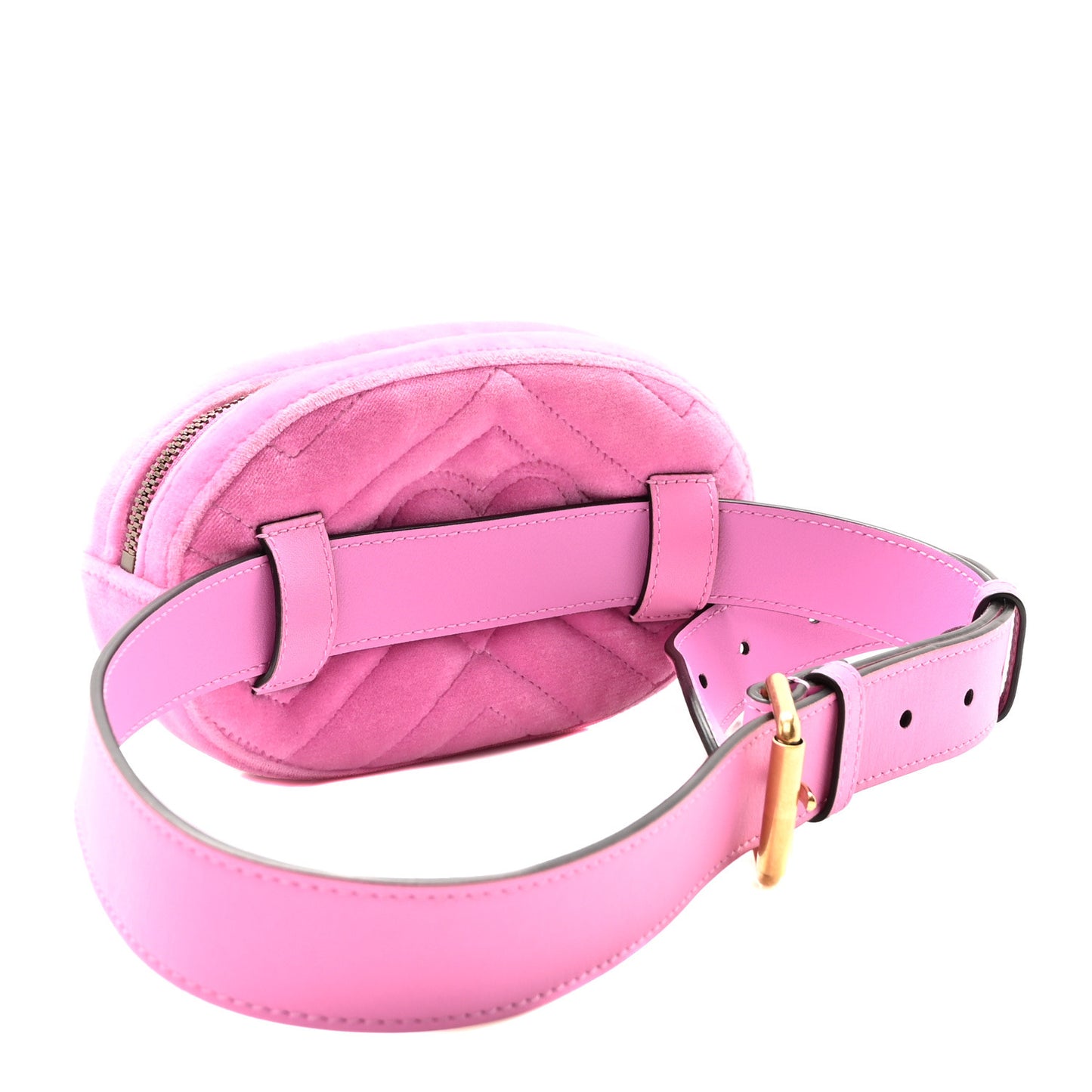 Velvet Matelasse Marquise Crystals GG Marmont Belt Bag 85 34 Malva
