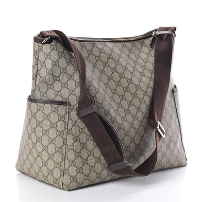 Gucci GG Plus Monogram Diaper Messenger Bag Dark Brown 3 of 10