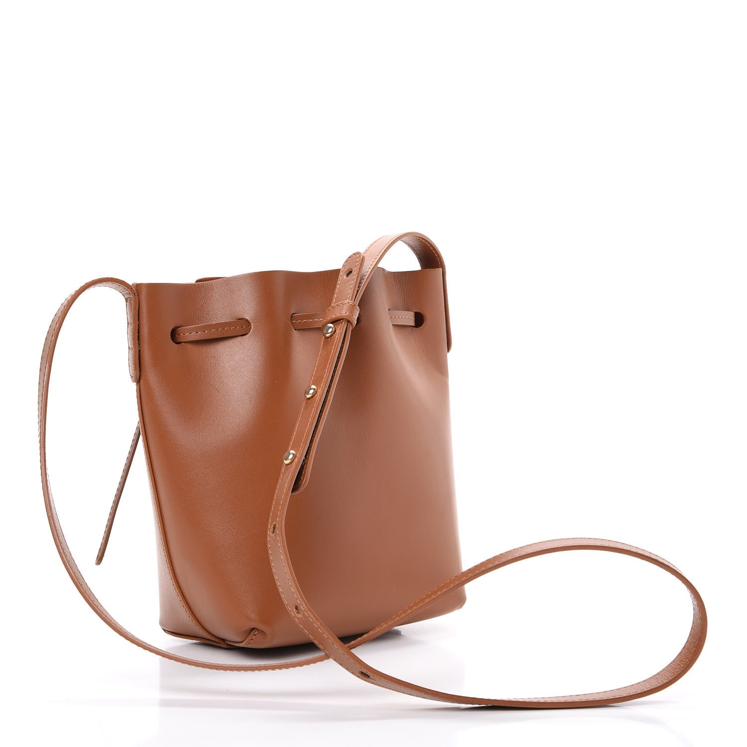 Mansur Gavriel Calfskin Mini Mini Bucket Bag Camello 2 of 11