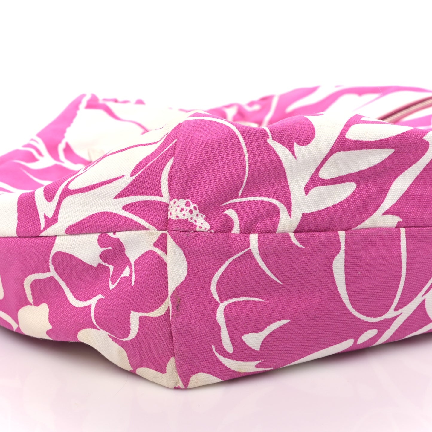 Canvas CC Coco Beach Shopping Tote Pink Ivory