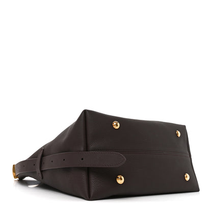 Louis Vuitton Grained Calfskin Low Key Hobo MM Chocolate 4 of 9