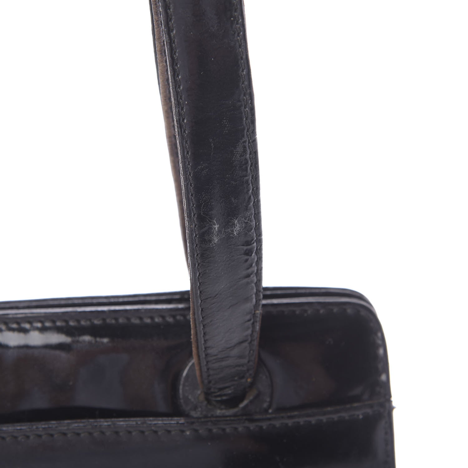 Chanel Patent Logo Tote Black 12 of 13