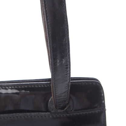Chanel Patent Logo Tote Black 12 of 13