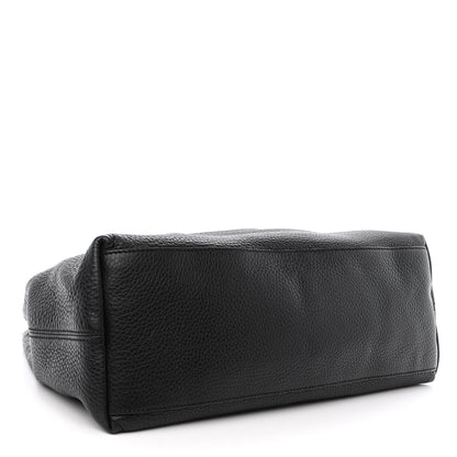 Gucci Pebbled Calfskin Medium Soho Chain Shoulder Bag Black 4 of 12