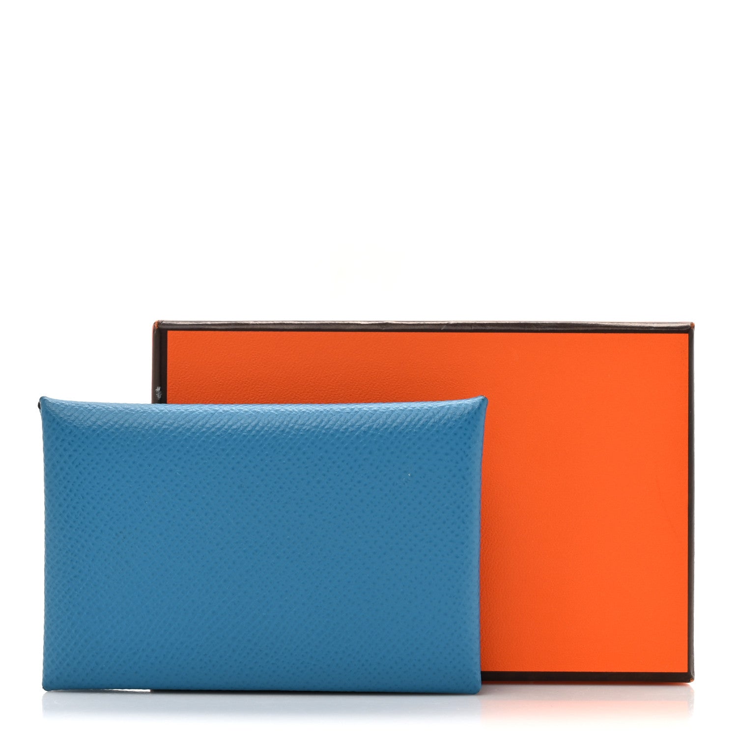 Hermes Epsom Calvi Card Case Bleu Frida 9 of 9