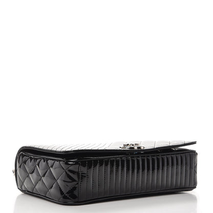 Chanel Patent Quilted Medium Coco Boy Flap Black 5 of 9