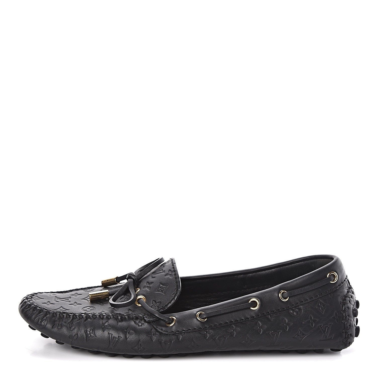 Louis Vuitton Empreinte Gloria Loafers 37.5 Black 1 of 6