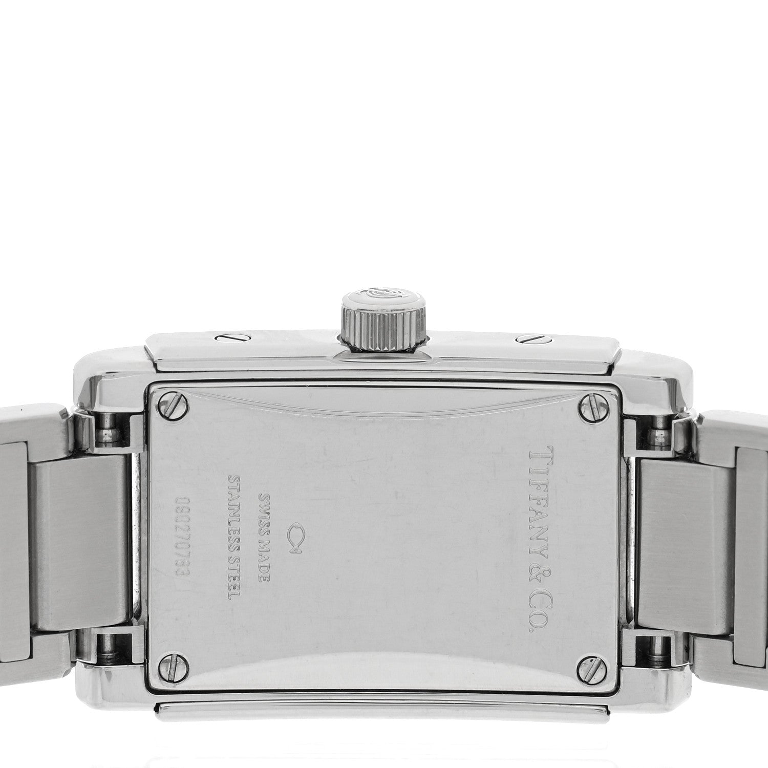 Tiffany Stainless Steel Diamond Bezel 18mm Grand Resonator Quartz Watch 4 of 4