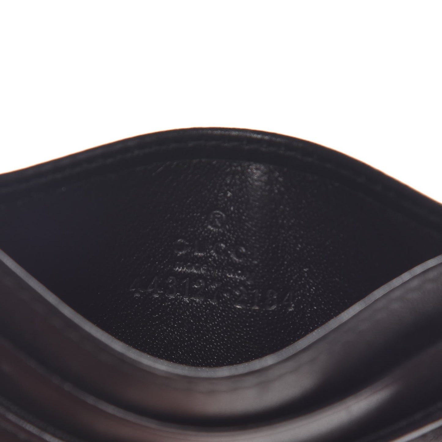 Calfskin Matelasse GG Marmont Card Holder Black