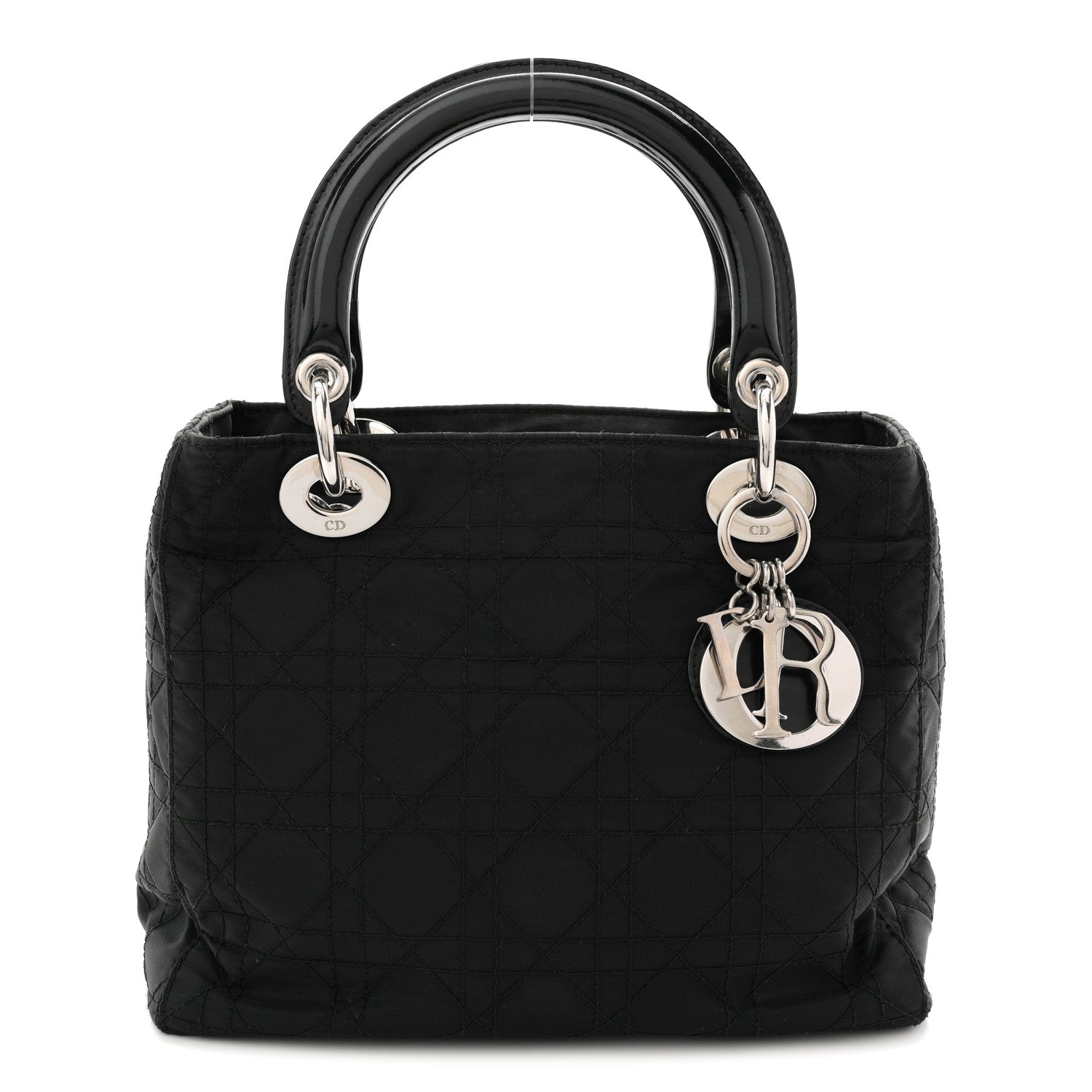 Christian Dior Nylon Cannage Medium Lady Dior Black 1 of 11