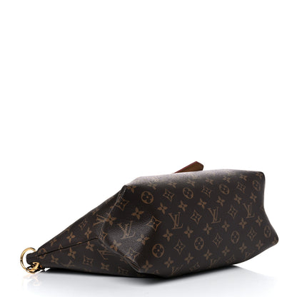 Louis Vuitton Monogram Flower Zipped Tote MM Beige 4 of 16