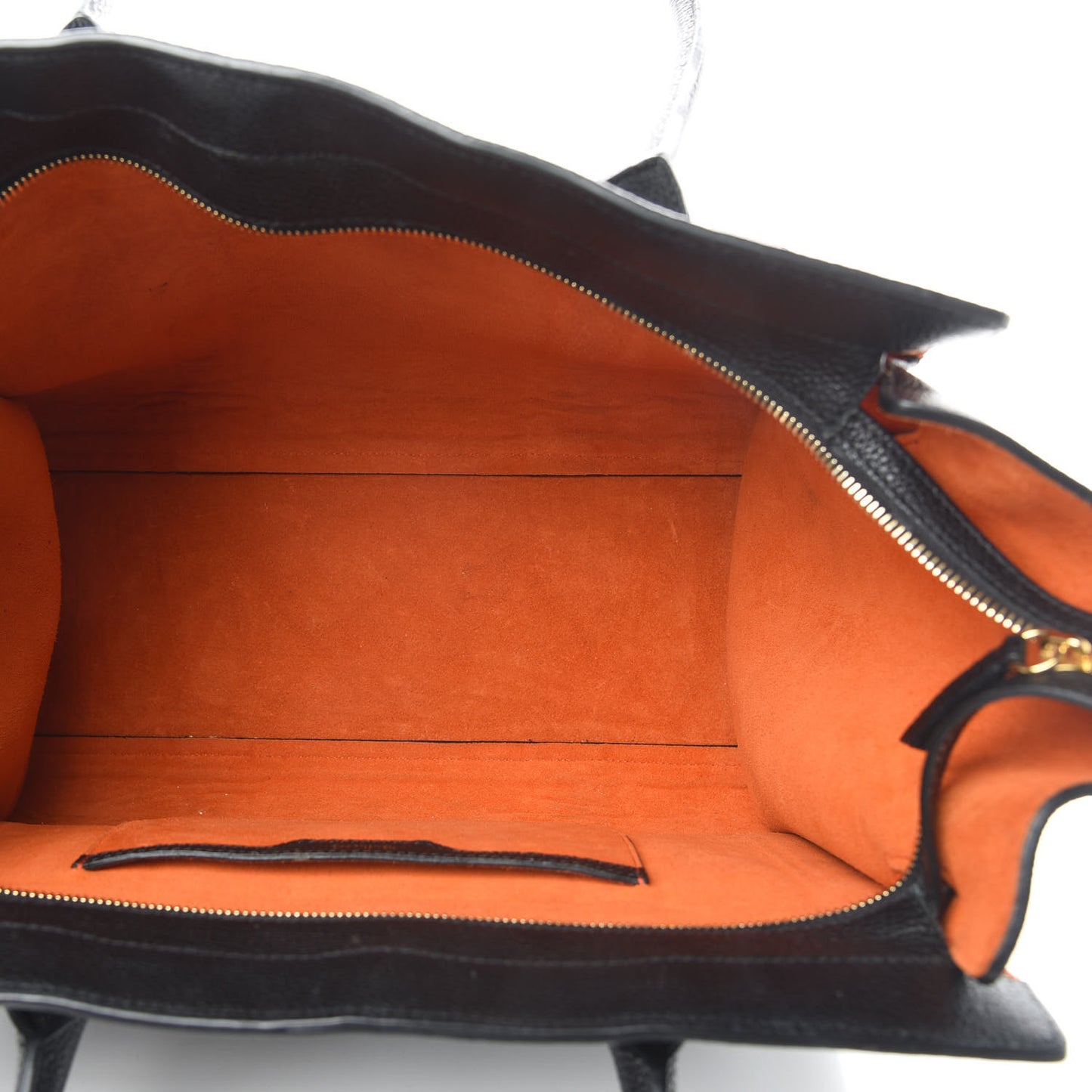 Grain Vegetable Tanned Calfskin Zipped Bayswater Black