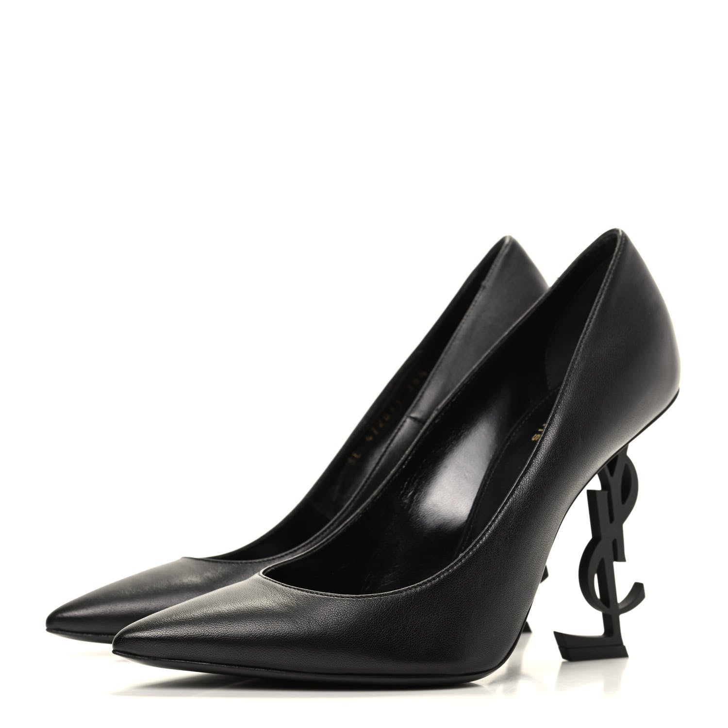 Saint Laurent Calfskin Opyum 110 Pumps 38.5 Black 3 of 9