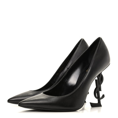 Saint Laurent Calfskin Opyum 110 Pumps 38.5 Black 3 of 9