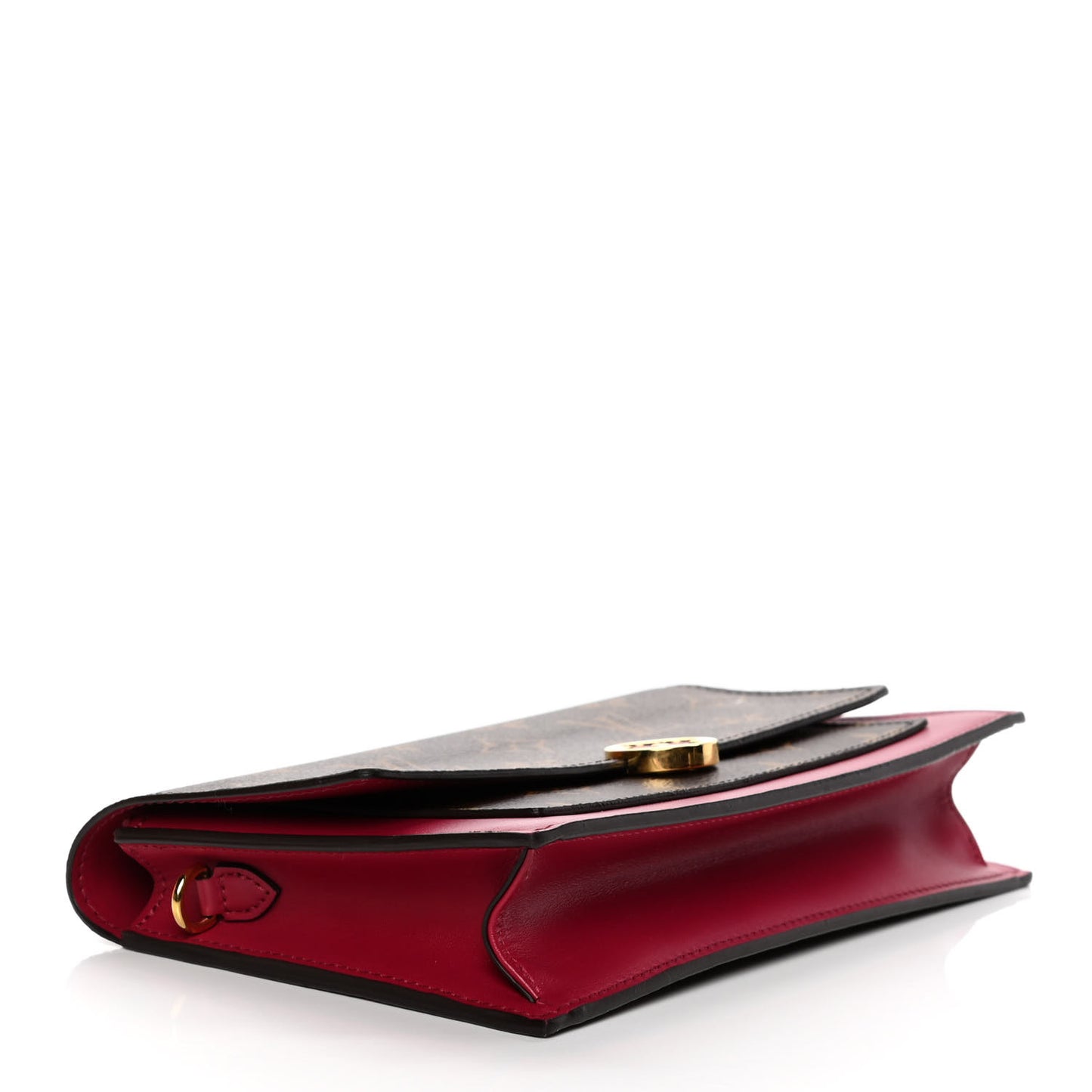 Monogram Flore Chain Wallet Fuchsia