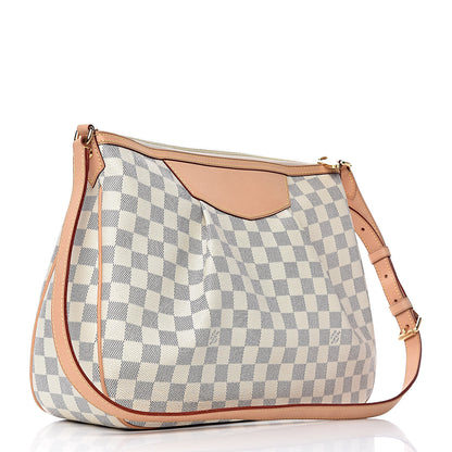 Louis Vuitton Damier Azur Siracusa MM 3 of 10