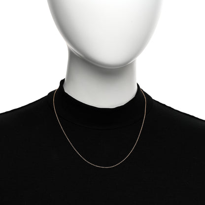 Tiffany 18K Rose Gold Chain Necklace 18" 2 of 4