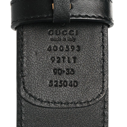 Gucci Calfskin Double G 40mm Belt 90 36 Black 4 of 5