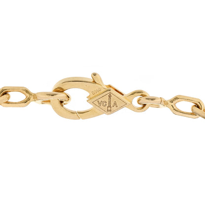 Van Cleef & Arpels 18K Yellow Gold 5 Motifs Guilloche Vintage Alhambra Bracelet 3 of 5