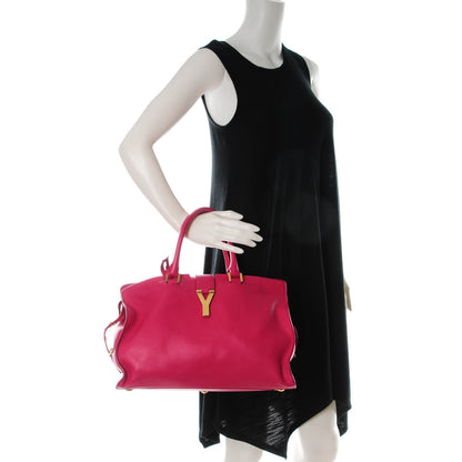 Saint Laurent Calfskin Medium Classic Y Cabas Fuchsia 2 of 6