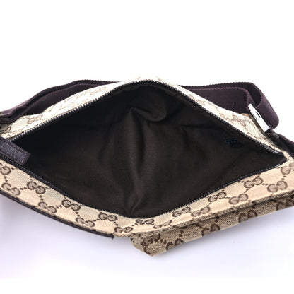 Gucci GG Monogram Double Pocket Belt Bag Dark Brown 4 of 11