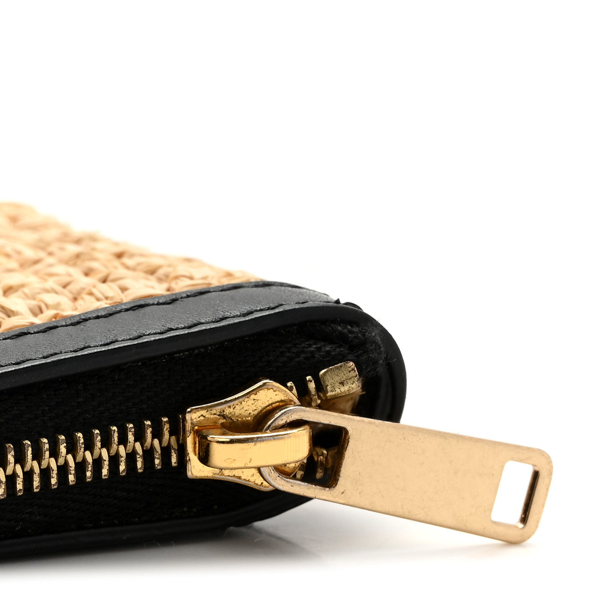 Celine Raffia Sequin Large Pouch Black 12 of 12