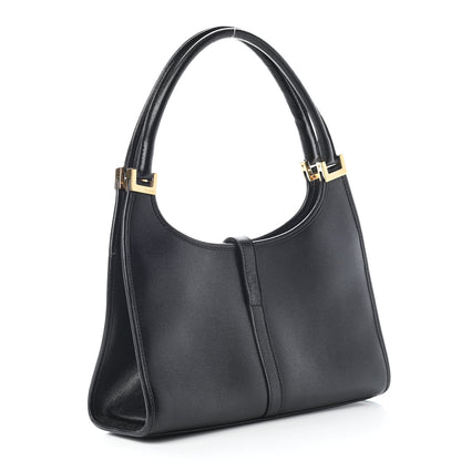 Gucci Calfskin Bardot Shoulder Bag Black 3 of 9