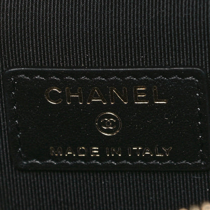 Chanel Caviar Quilted Small Handle With Care Vanity Case With Chain Black 10 of 13